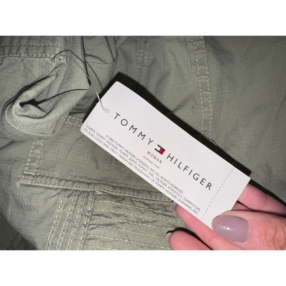 NWT Tommy Hilfiger Women's Olive Green Utility Jacket Size 2X - Picture 10 of 10